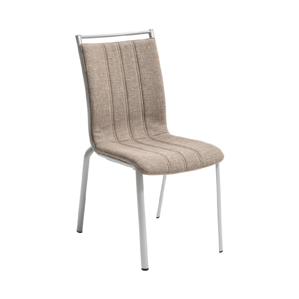 Modern Upholstered Dining Chair with Metal Frame